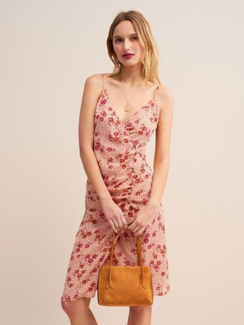 Rouje Monica Dress — Rose Floral Print — FR 38 (US 6) — NWOT